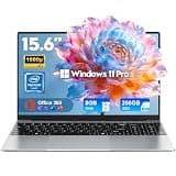 2026 Laptop Computer,15.6 Inch Windows 11 Pro Laptops with Microsoft Office,8GB RAM 256GB SSD,Intel Pentium Process,6H Battery,Mini HDMI,cam|Mic,Portable Thin for College Student Kids Business Work