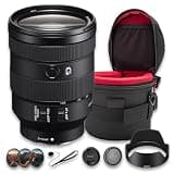 Sony FE 24-105mm f/4 G OSS Lens | Full-Frame Standard Zoom with Constant f/4 Aperture, Optical SteadyShot & Advanced G Optics | Ideal for Travel & Events (SEL24105G/2) + Filter Kit + Case + Cap Keeper