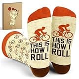 Cycling Socks - Gifts for Cyclists, Best Cycling Socks for Men - Biking Accessories, Bike Gear, Mountain Bike Accessories and Funny Biker Gifts for Men Who Love Riding and Adventure