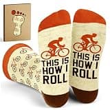 Cycling Socks - Gifts for Cyclists, Best Cycling Socks for Men - Biking Accessories, Bike Gear, Mountain Bike Accessories and Funny Biker Gifts for Men Who Love Riding and Adventure