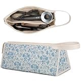 MicaYoung Hair Tools Travel Bag Compatible with Dyson Hair Dryer Airwrap Styler, Straighteners, Curling Irons Haircare Accessories Storage Bag Organizer (13" x 4.7" x 5.9"), Blue
