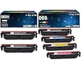 069 069H Toner Cartridge MF753Cdw MF751Cdw Compatible for Canon 069 069H Toner for Canon Color ImageCLASS MF750C LBP674C Series LBP674Cdw Printer Ink (3-Black 1-Cyan 1-Yellow 1-Magenta )