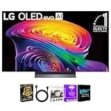 LG C6 Series 4K OLED Smart TV webOS AI Processor Dolby Vision HDR 120Hz Gaming Ready WiFi Bluetooth HDMI Cable Streaming Bundle CPS Protection Plan (55)
