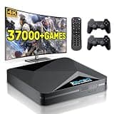 Kinhank Retro Game Console, Super Console X2 Pro Built-in 37000+ Games, Video Game Console Android 9.0/Emuelec 4.6, 4K UHD Output,2.4G/5G, BT 5.0