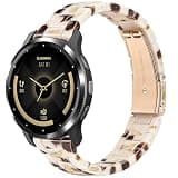 Tovimall 18mm Resin Watch Band Compatible with Garmin Venu 4 41mm/Vivoactive 4S/Vivomove 3S/Venu 3S/Venu 2S, Lightweight Bracelet Strap for Forerunner 265S/255S/255S
