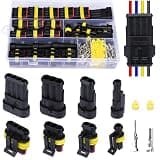 352 PCS Waterproof Car Electrical Connector Terminals, Automotive Connector Kit, Wire Connector Plug Kit, 1/2/3/4 Pin Connectors Male and Female for Car Truck Motorcycle Boat Marine