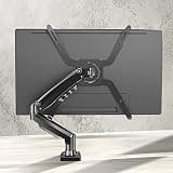 UWYTGF Monitor Mount,Full Motion Articulating Aluminum Gas Spring Monitor Arm,Monitor Stand Mount Fits 17-30Inch Holeless LCD Computer Screens