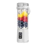 600ML Portable Blender, 20000 RPM 12 Blades Cordless Mini Smoothie Juicer with Travel Cup, USB-C Rechargeable BPA-Free Leakproof Personal Blender for Ice Crushing, Protein Shakes, Gym, Camping, Travel