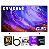 Samsung 77 Inch Class S90H Series 4K OLED Vision AI Smart Tizen TV Bundle with HDMI Cable, Streaming Bundle and 24 Month CPS Protection Plan, HDR Gaming TV, WiFi Smart Home Theater Entertainment