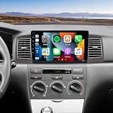 Android 15 Double Din Car Stereo Radio for Corolla 2005-2012, 10.1" Touchscreen Car Radio with Carplay and Android Auto GPS WiFi Bluetooth RDS DSP SWC Mic Backup Camera, 2G+64GB