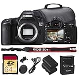 Canon EOS 5DS R DSLR Camera Bundle | 50.6MP Full-Frame Sensor, Low-Pass Filter Cancellation, Dual DIGIC 6 & Advanced AF System | Great for Studio & Commercial Photos (0582C002) + 64GB Card + Battery