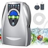 VTAR Ozone Machine, 500mg/h Multipurpose Ozone Machine Purify Air, Water, Fruits, Vegetables, Toothbrushes, Aquarium Cleaner Device in Water - Silver