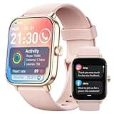 Trunsif Smart Watch for Women,1.85 inch AMOLED Touchscreen for Android & iPhone Alexa Built-in Bluetooth Calls,Fitness Watch 110+ Sport Modes Heart Rate/Sp02/Sleep/Calories Monitor IP68 Waterproof