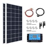 MDYHY 800w Monocrystalline Solar Panel Kit, High Efficiency Pv Modules for Outdoor Residential, Camping, Yachts, Caravans, Motorhomes and Other Off-Grid Applications. (18v),2x300W