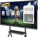 86″ Smart Board,4K UHD Touchscreen Display Electronic White Board,Android 14,Built in Ultra High Definition Camera Open App Ecosystem,Interactive Whiteboard for for Business Office Classroom Home