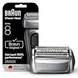 Braun Series 8 83M Electric Shaver Head Replacement Cassette, Silver
