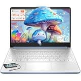 HP Essential Laptop Computer for Student Daily Study, Microsoft Office 365, Intel N150, 4GB RAM, 128GB Storage, Long Battery Life & Fast Charging, Windows 11 Home, Type-C Hub, Sky Blue
