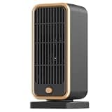 Omberr 500W Portable PTC Ceramic Heater, 3-Second Fast Heating, Quiet Personal Desk Heater with Overheat & Tip-Over Protection for Bedroom, Office, Home Use, 110V