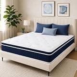 VellXelZor 12 Inch Queen Hybrid Mattress, Medium Firm Foam and Pocket Coil Bed, Motion Isolation, Edge Support, Breathable Knit Cover, 60 x 80 x 12 Inches