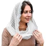 Kalttoy Trim Veil for Formal Occasion Elegant Russian Shawl Headscarf Wedding Veil for Lady Eastern Orthodox Russian Bride