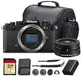 Nikon Zfc Mirrorless Camera with NIKKOR Z DX 16-50mm VR Lens (Black) 20.9MP APS-C Sensor, 4K Video, Vari-Angle Screen, Wi-Fi for Vlogging and Content Creation Bundle with Bag + 64GB Memory Card