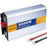 QWEYHNGMO Pure Sine Wave Power Inverter 3000w 4000w 5000w 6000w 8000w Dc 12V 24V 48V 60V to Ac 110V 220V Car Converter with Daul