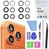 2PCS ASDAWN Back Rear Camera Lens Glass Replacement for iPhone 17 Pro Max and 17 Pro Camera Glass Lens Replacement with Pre-Installed Adhesive + Repair Tool Kit + Installation Manual