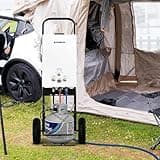 CAMPLUX Tankless Water Heater - 2.64GPM Portable Propane Heater with Dolly