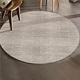 Heated Floor Mat, Large Electric Heating Carpet with Timers & Heating Setting, Round Carbon Crystal Heated Area Rugs for Bedroom Livingroom Pet Sleeping Area(A,180cm)