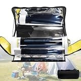 Portable Solar Oven Bbq Cooker, Solar Stove Cooker With 4.5l/1.2gal Large Capacity Foldable Solars Oven With Thermometer & Aluminum Foil Boxes For Outdoor Camping, Hiking, Familiy Party