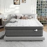 Ruoysun King Size Mattress, 14 Inch Medium Firm Hybrid King Mattress in a Box, Strong Edge Support, Motion Isolation, with 7-Zones Pocket Springs, Fiberglass-Free, Pressure Relief, CertiPUR-US