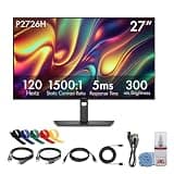 Dell Pro P P2726H 27 Inch Full HD (1920 x 1080) IPS Monitor, 120Hz Refresh Rate, HDMI, DisplayPort, USB-C & USB-A Hub, 99% sRGB, 300 Nits, 5ms Response Time, VESA Compatible (Bundle)