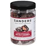Sanders Dark Chocolate Sea Salt Caramels - 18 oz Tub