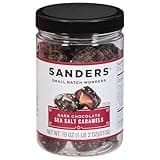 Sanders Dark Chocolate Sea Salt Caramels - 18 oz Tub
