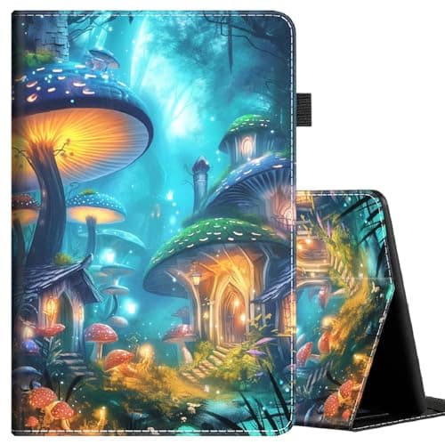 Case for All-New Kindle Paperwhite 12th Gen 2024 (7") & Kindle Colorsoft Signature Edition (7"), Multi-Angle Smart Stand Cover Auto Sleep/Wake ,Magic Mushroom House