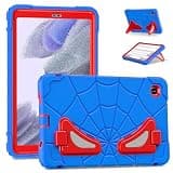 GUHBDXND Case for Samsung Galaxy Tab A7 Lite 8.7 Inch 2021(SM-T220/T225/T227),A Beautifully Designed Shockproof and Drop-Resistant with Shoulder Strap/Bracket. (Blue+Red)