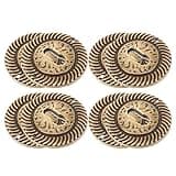 SOESFOUFU 8pcs Keyhole Cover Plate - Antique Zinc Alloy Decorative Keyhole Escutcheon 1.34" Hole Center for Cabinet Doors Dresser Drawers and Desks - Vintage Furniture Hardwares