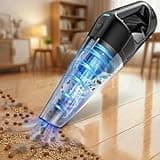 15-Min Fast Cleaning 120㎡ Room Handheld Vacuum Cordless - 26000Pa Strong Suction with Brushless Motor 18-36 Min Runtime Portable Vacuum - 1000mL Dust Cup One-Touch Emptying - Ease Use for Debris Hair