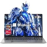 Light Gaming Laptop, ΑΜD Ryzen 7 5700U(8C/16T, Up to 4.3GHz), 16GB RAM 512GB NVMe SSD, 2026 Laptop Computer, 15.6 Inch Laptop, WiFi 6, BT5.2, Numeric KB, HDMI Type-C USB 3.2 Multitasking Laptop