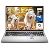 Dell 16 Laptop 16.0-inch FHD+ (1920x1200) Touchscreen Display Intel Core 5(10-Cores, Beat i7-1355U), 16GB DDR5 RAM, 512GB SSD, Windows 11 Pro, Backlit Keyboard, Wi-Fi 6, Copilot Key - Platinum Silver