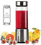 Portable Smoothie blender ROSEVIEW Glass bottle 200W Power USB rechargeable mini Handheld Ice Shakes Cup blend juicer Cordless blender Personal smoothies maker Fruit mixer