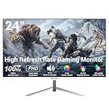 BUYRICH 24 Inch FHD 1080P 100Hz Computer Monitor, Built-in Speakers,VA Panel with 3000:1 Contrast, AMD FreeSync, HDMI Ports, HDR & Low Blue Mode, Ergonomic Tilt for Home Office