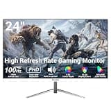BUYRICH 24 Inch FHD 1080P 100Hz Computer Monitor, Built-in Speakers,VA Panel with 3000:1 Contrast, AMD FreeSync, HDMI Ports, HDR & Low Blue Mode, Ergonomic Tilt for Home Office