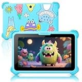 Trayoo Kids Tablet 7 Inch Tablets for Kids 3-12, 32GB Android Toddler Tablet with Solid Case, YouTube, Netflix, GMS, Bluetooth, WiFi, Education Learning Apps Installed, Parent Control (Blue)