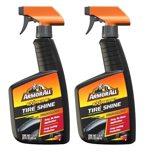 Armor All Tire Shine, One-Step Tire Shine Spray for Precise, Even Shine and Minimal Overspray, 2 Count