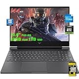 HP Victus Gaming Laptop 15.6" FHD IPS 144Hz Intel 8-core i5-13420H (>i7-12650H) 32GB RAM 1TB SSD GeForce RTX 4050 6GB Backlit Type-C B&O Fast Charge Win11Pro ICP Accessory