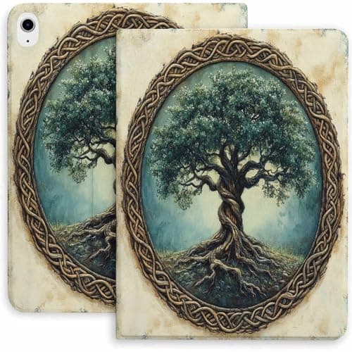 Celtic Tree of Life Case for iPad 9/10/11th Mini 5/4/3/2/1(7.9in) Mini 6(8.3in) Mini 7(8.3in),Air 4/5/6/7,Pro 11in(2021/2022/2024)