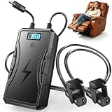 SWANPOW Battery Pack for Reclining Furniture, 2500mAh Universal Recliner Battery Pack Rechargeable with LED Display for 2-Pin Lift Chair, Couch, Motion Furniture, Wheelchair