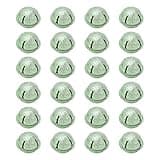 Omquot 24pcs Christmas Green Hollow Bell 40mm Decorative Iron Craft Bells for DIY
