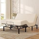Softa Adjustable Bed Frame Queen Size, Electric Bed Base with Head and Foot Incline, 3 Leg Height Options, Oxford Fabric Bedspread, Remote Control, Whisper Quiet, Mattress Holder